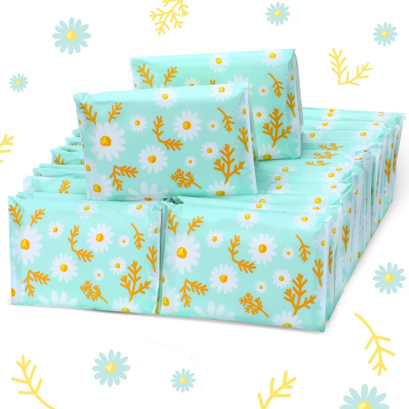 Geyee 50 Packs Facial Tissue Travel Packs Disposable Pocket Tissues for Wedding Guest Travel School Purse Home Supplies 500 Sheets 3 PlyDaisy